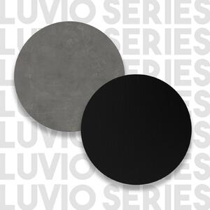 Set mobila living LV35-KL, gri/negru, 100% PAL melaminat, 170x46x35 cm