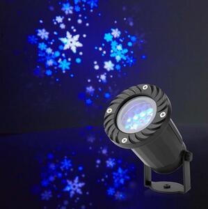 Proiector LED de fulgi de zăpadă de Crăciun pentru exterior Nedis CLPR1 5W/230V IP44