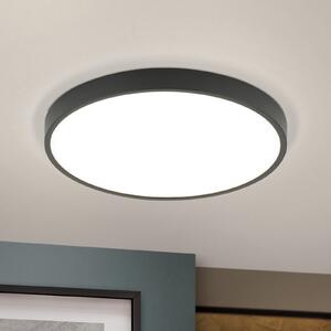 ORION Plafonieră Bully LED în negru, 3.000 K, Ø28cm, Negru, Camera de zi / sufragerie, Metal
