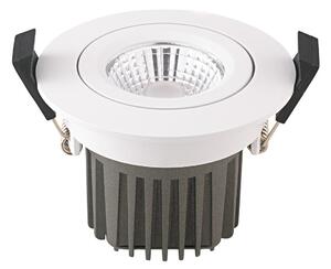 Sigor Spot de tavan cu LED Diled, Ø 8,5 cm, 10 W, Dim-To-Warm, alb, reglabil, Alb, Camera de zi / sufragerie, Aluminiu, Modern, Corpuri de iluminat încastrate rotunde