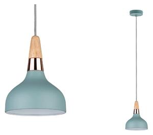 Paulmann Juna lampă suspendată, 1 bec, Ø 16 cm, reglabil, Verde, Camera de zi / sufragerie, Metal, Modern