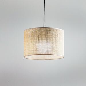 TK Lighting Lampă suspendată Juta, 1 bec Ø 30 cm, reglabil, Maro / Rugină, Camera de zi / sufragerie, Țesătură / Textil