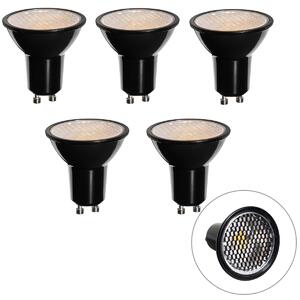 Set de 5 becuri LED GU10 cu 3 trepte de intensitate, 50mm, Honey Rate, 6W, 400 lm, 3000K