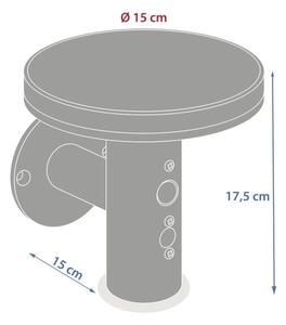 Hesperide - Lampă solară de perete cu LED DETEKT LED/3,7V 2600 mAh IP65
