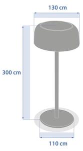 Hesperide - Lampă de masă solară LED BOLTY LED/3,7V 2600 mAh IP65 antracit