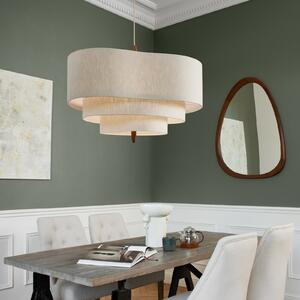 MARKET SET Lampă suspendată din material textil Pebble crem Ø 78 cm