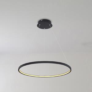 Lampă suspendată LED Ralph, 1 bec, negru, Ø 60cm