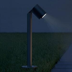 STEINEL Bornă luminoasă SPOT WAY, antracit, IP44, orientabilă, Negru, Metal, Modern