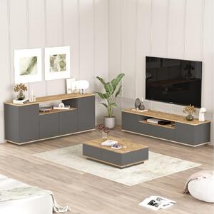 Set mobilier living Fera 18 (pin atlantic + antracit). 1102146