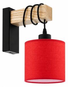 BRILAGI - Aplică de perete NUBILA 1xE27/60W/230V maro/negru/roșu