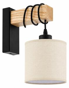 BRILAGI - Aplica de perete NUBILA 1xE27/60W/230V maro/negru/crem