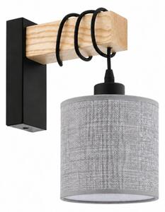 BRILAGI - Aplica de perete NUBILA 1xE27/60W/230V maro/negru/gri