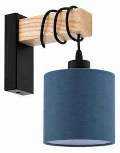 BRILAGI - Aplică de perete NUBILA 1xE27/60W/230V maro/negru/albastru închis