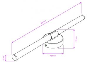 Brilagi - Lampă LED pentru oglindă de baie LARA LED/10W/230V IP44 crom lucios