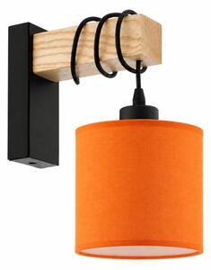 BRILAGI - Aplică de perete NUBILA 1xE27/60W/230V maro/negru/portocaliu