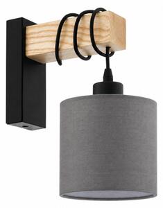 BRILAGI - Aplică de perete NUBILA 1xE27/60W/230V maro/negru/antracit