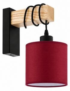 BRILAGI - Aplica de perete NUBILA 1xE27/60W/230V maro/negru/roșu pompeian