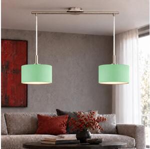 Eglo - Lustră LED pe cablu TUNJA 2xE27/60W/230V crom mat/verde