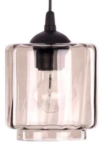 BRILAGI - Lampă de masă WOOD GLASS 1xE27/40W/230V maro/negru/bej fumuriu