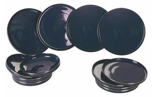 Set veselă 12 piese din porțelan VDE Tivoli 1996 Luxury, albastru