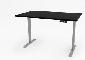 Birou reglabil electric Aluminium TerrA6 Light 2026 - culoare Aluminiu/Gri, 2 motoare, 2 Trepte de inaltime, inaltime 72-115 cm, senzor de coliziune