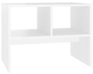 Masă laterală, alb, 60x40x45 cm, PAL