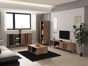 Set mobilier living Laciko (pin atlantic + antracit). 1102248