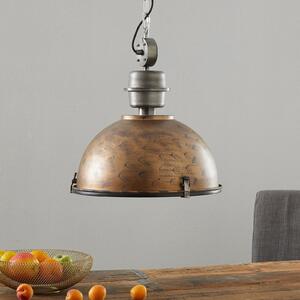 Suspensie Bikkel de culoare cupru-maro cu aspect industrial