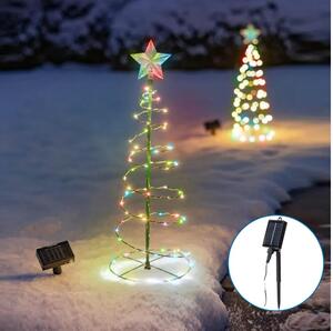 Decorațiune LED solară de Crăciun Aigostar LED/0,26W/3,7V 75cm IP65 multicolor