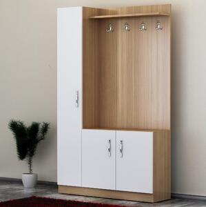 Mobilier hol Neturella (alb + teak). 1102378