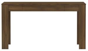 Masă de bucătărie, stejar maro, 140x74,5x76 cm, lemn prelucrat