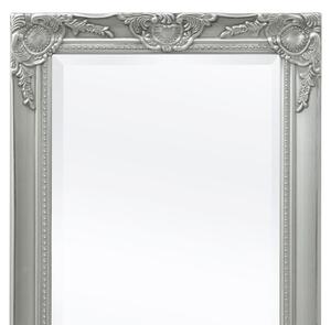 Oglinda verticala in stil baroc, 100 x 50 cm, argintiu Argintiu