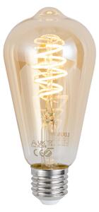 Bec LED inteligent E27 reglabil ST64 chihlimbar 4.9W 320lm 2500K