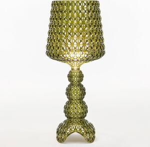 Lampă de masă LED Kartell Mini Kabuki, verde, înălțime 70 cm