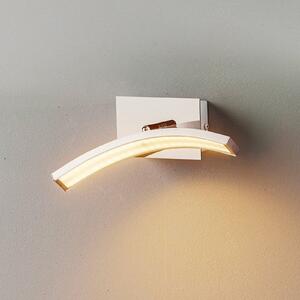 Domiluce Aplică de perete LED Largo curbată, alu, reglabil, Metalic, dormitor, Metal, Modern