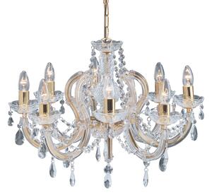 Candelabru Marie Therese, alamă, 8 becuri
