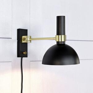 Aplică de perete Larry cu dimmer, alamă