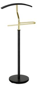 Stander haine SANTOS, negru/auriu, metal, 45x28x106 cm