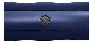 Set saltea gonflabila dubla, 2 perne incluse, pompa inclusa, plasture inclus, 203x152x22 cm, albastru