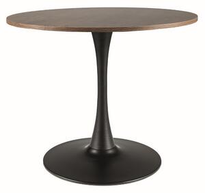 Masa AMADEO II, nuc/negru mat, 90x76 cm