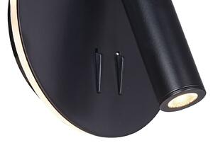 Maytoni los 176 aplică perete LED 3000K rot. negru, Negru, dormitor, Metal, Modern, Lumină de lectură