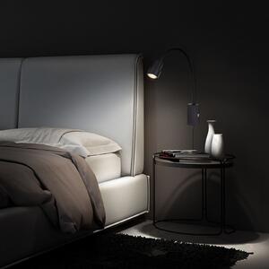 Briloner Tusi aplică LED cu braț flexibil, neagră, Negru, dormitor, Metal, Modern