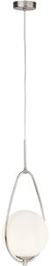 Searchlight Avalon lampă suspendată 1x60 W argint-opal 9171-1SS