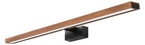 Brilagi-LED Iluminare pentru oglindă de baie WOODY MIRROR 3 în 1 LED/15W/230V 80 cm IP44 negru/stejar