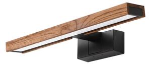 Brilagi-LED Iluminare pentru oglindă de baie WOODY MIRROR 3în1 LED/8W/230V 40 cm IP44 negru/stejar
