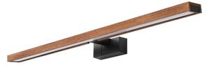 Brilagi-LED Iluminare pentru oglindă de baie WOODY MIRROR 3 în 1 LED/15W/230V 80 cm IP44 negru/stejar