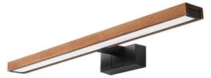 Brilagi-LED Lumină pentru oglindă de baie WOODY MIRROR 3 în 1 LED/12W/230V 60 cm IP44 negru/stejar