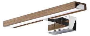 Brilagi-LED Lumină pentru oglindă de baie WOODY MIRROR 3în1 LED/8W/230V IP44 crom/stejar/nuc