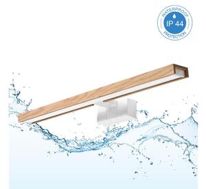 Brilagi - Iluminare LED 3 în 1 pentru oglindă de baie WOODY MIRROR LED/12W/230V IP44 alb/stejar