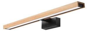 Brilagi - Iluminare LED pentru oglindă de baie 3în1 WOODY MIRROR LED/12W/230V IP44 negru/stejar